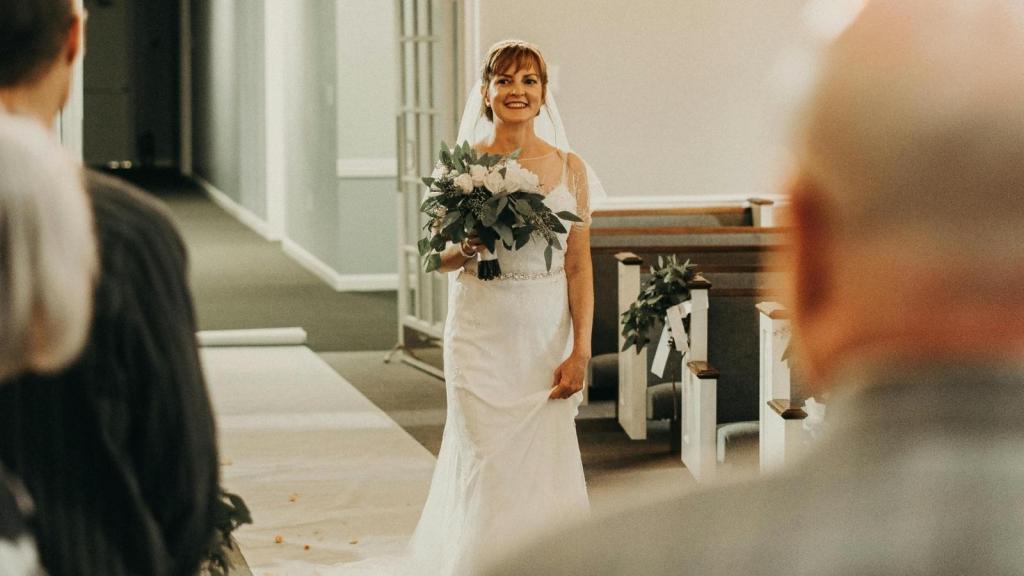 bride walking down the aisle