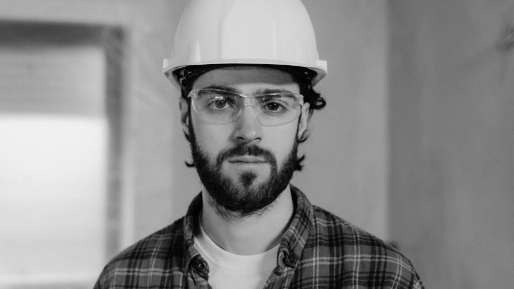 man with serious look
