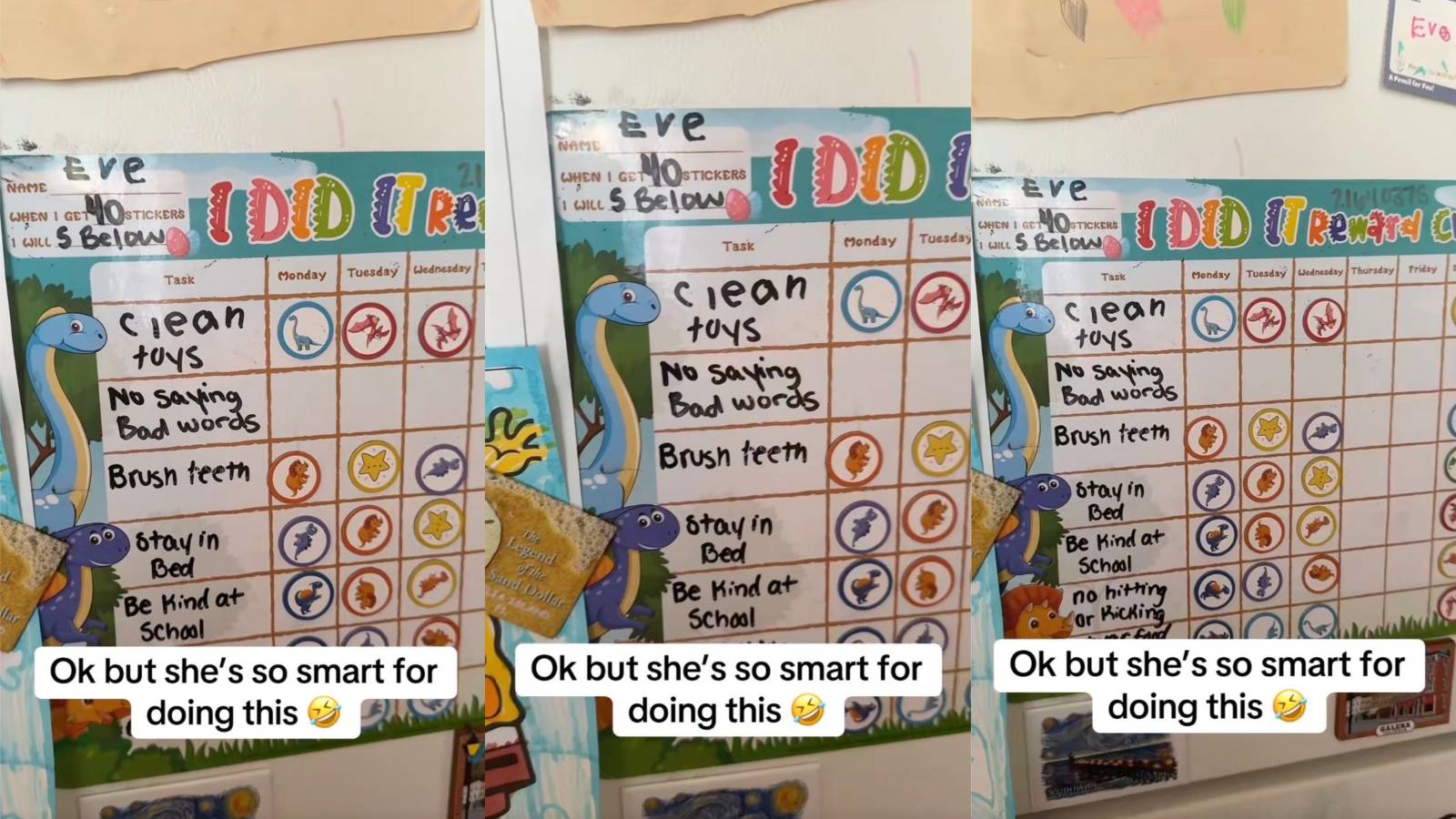 chart made by a mom
