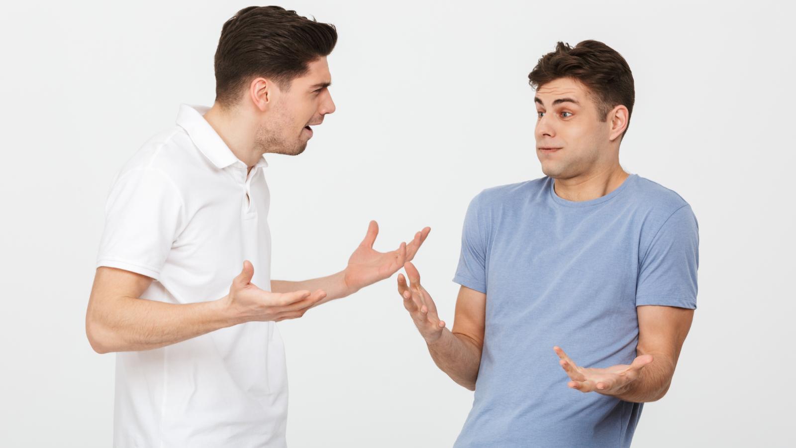 two men having an argument