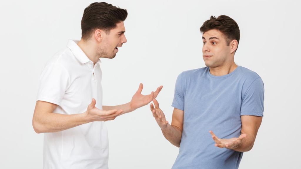 two men having an argument