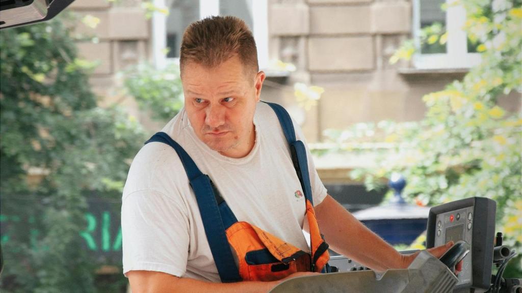 construction worker on a hot summer day
