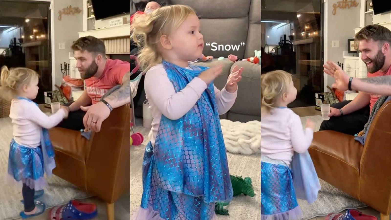 A Father Daughter Frozen Performance Is Melting Hearts Online father and daughter singing