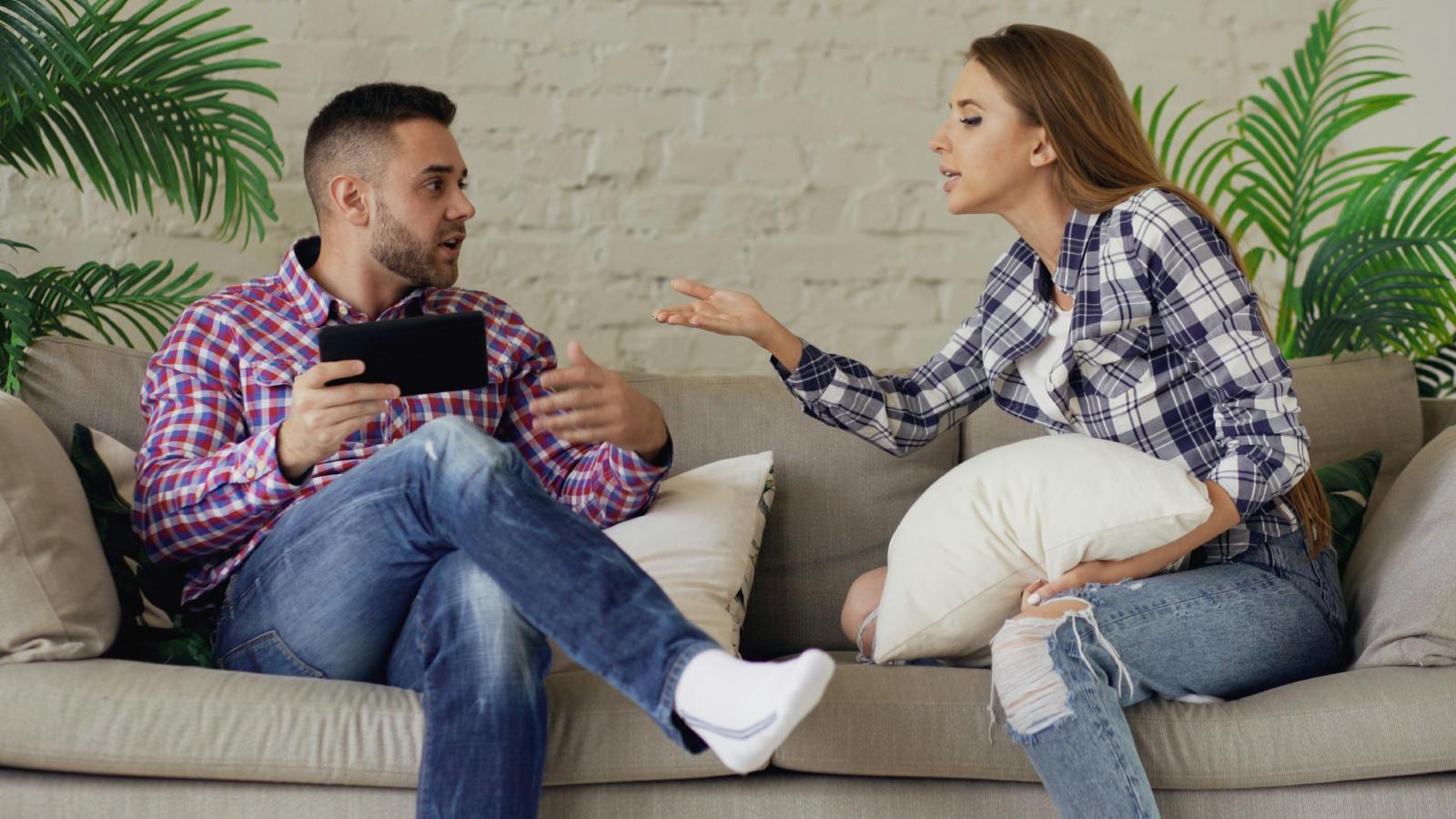 couple on a couch