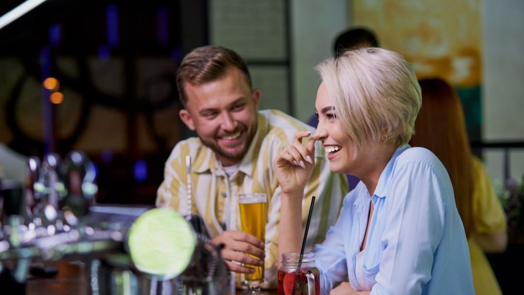 flirting at the bar