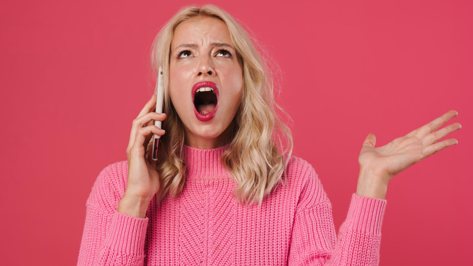 woman on a phone call