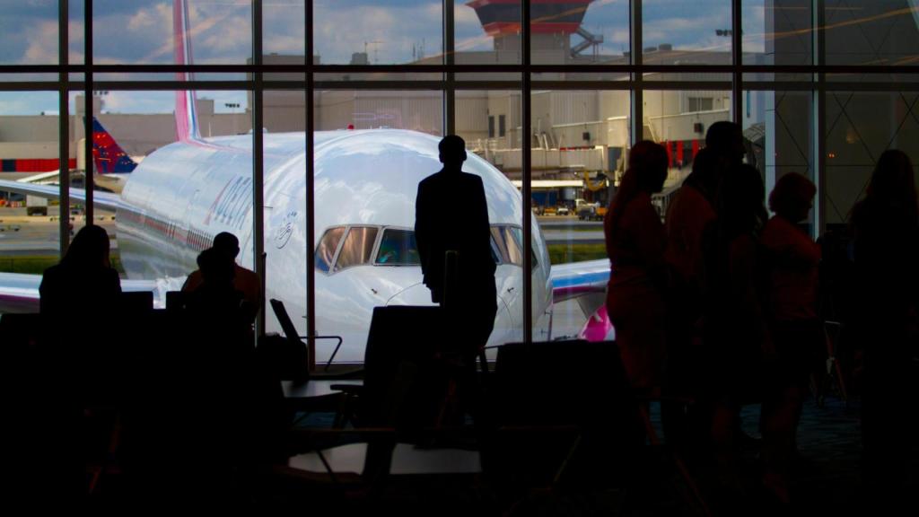 layover at an airport