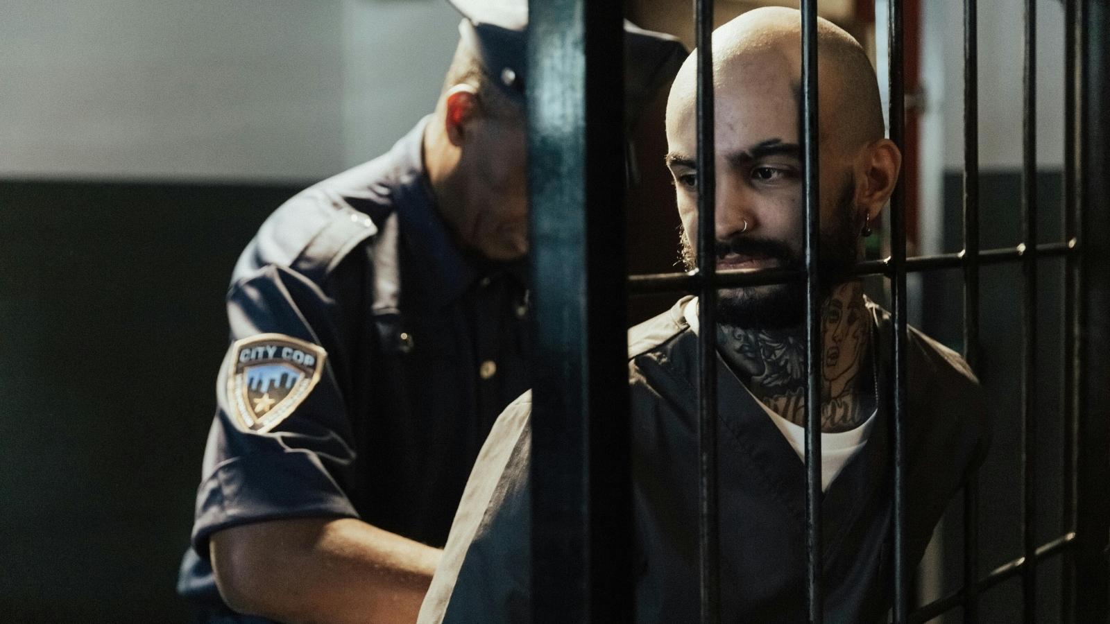 man behind bars