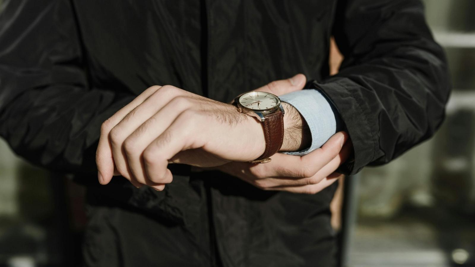 man wearing a nice watch