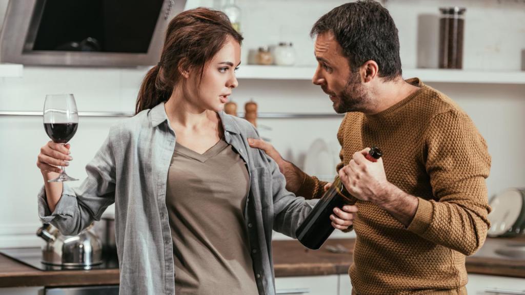 couple in a kitchen
