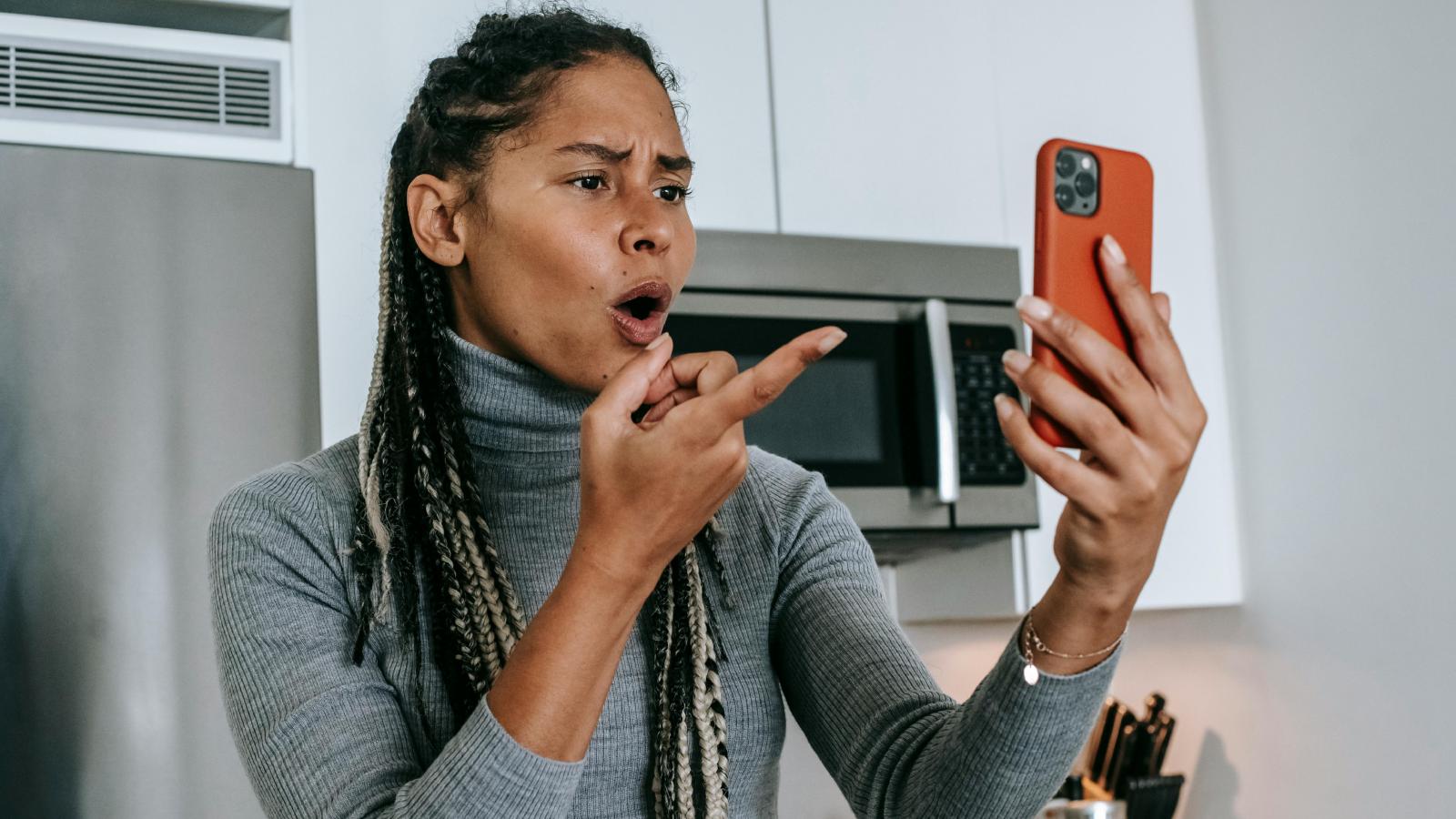 woman on a phone call