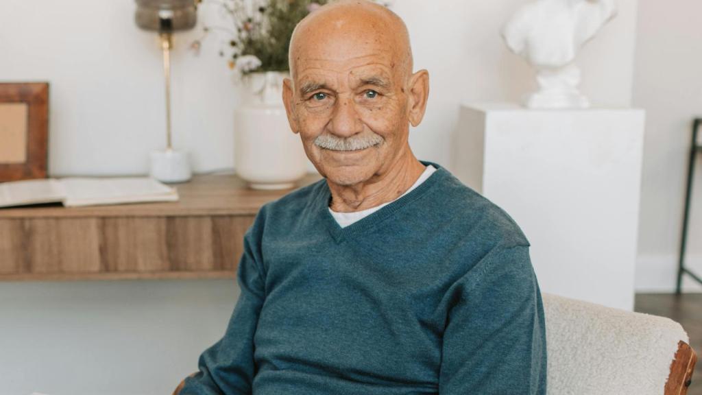old man with a mustache