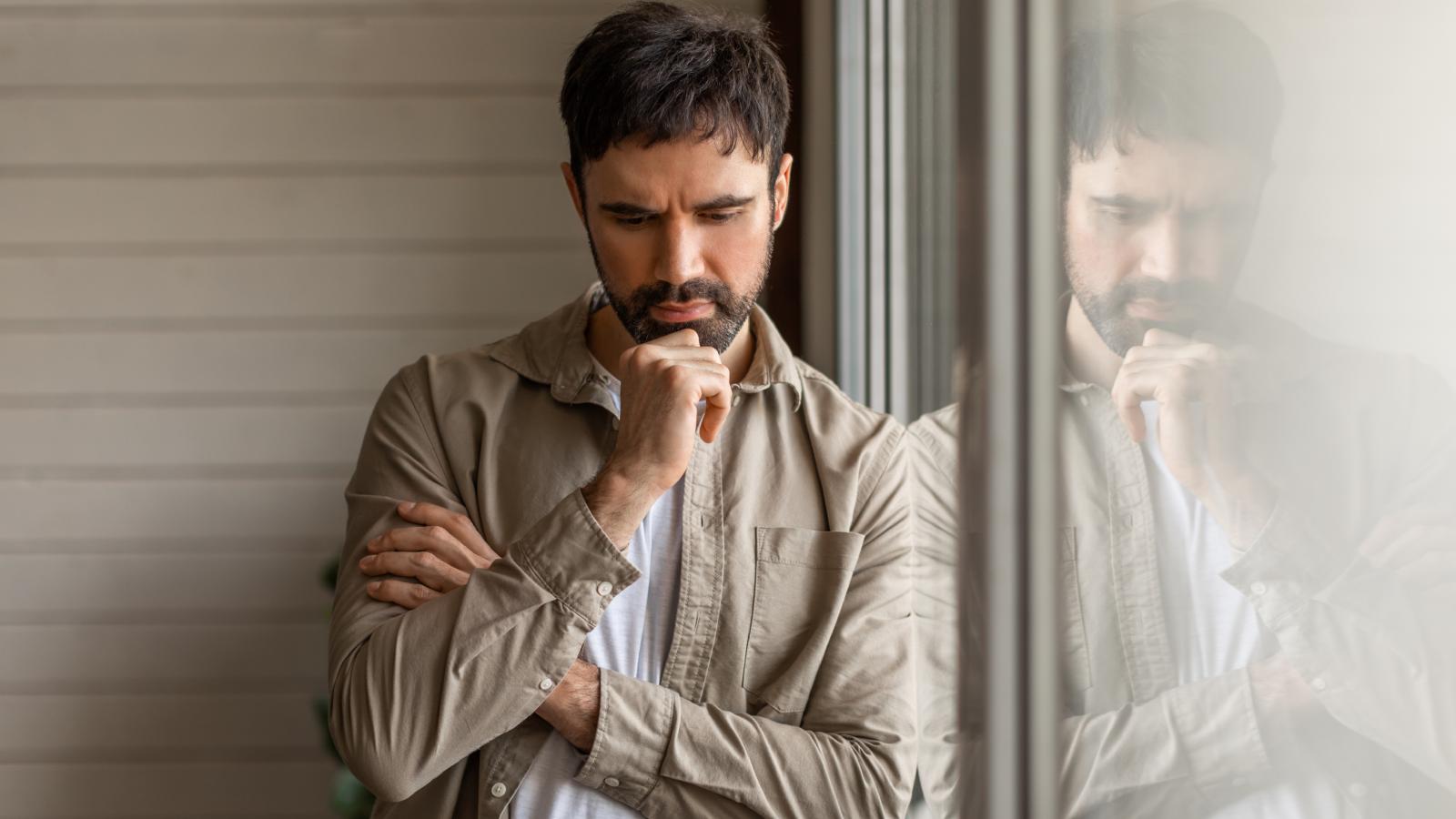 man in deep thought