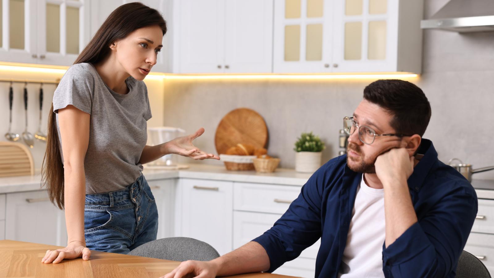 woman and man in a kitchen
