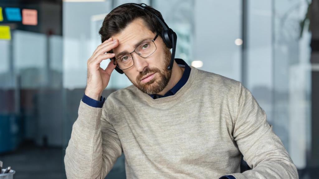 man at a desk