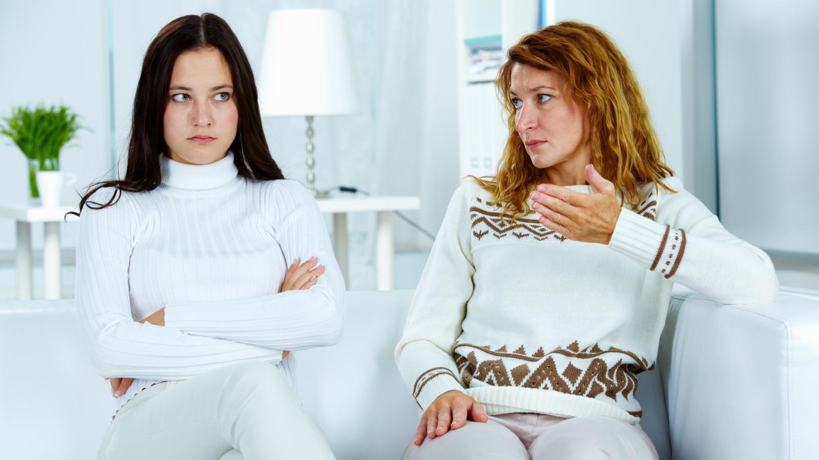 women having a talk