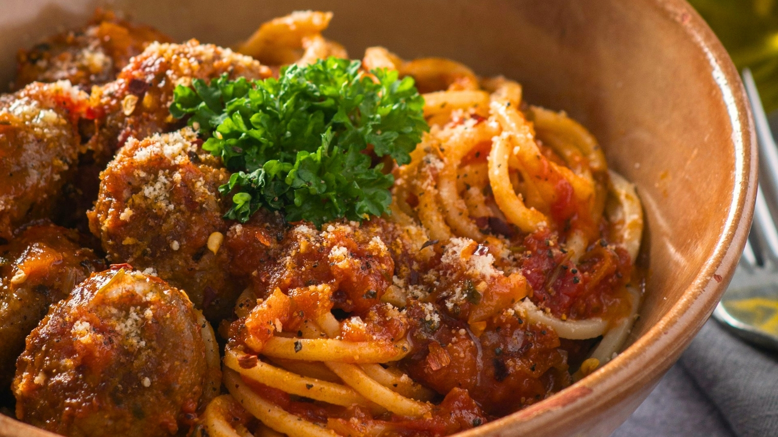 His Wife Changed the Recipe for His Favorite Dish, And He Begged Her to Make It the Original Way or Not at All Spaghetti and meatballs bowl