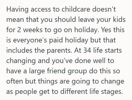 Adult Trip 3 Leave the Kids at Home!: Friend Group Shattered After Organizer Refuses to Lift the Adults Only Rule on a Long Standing Travel Tradition