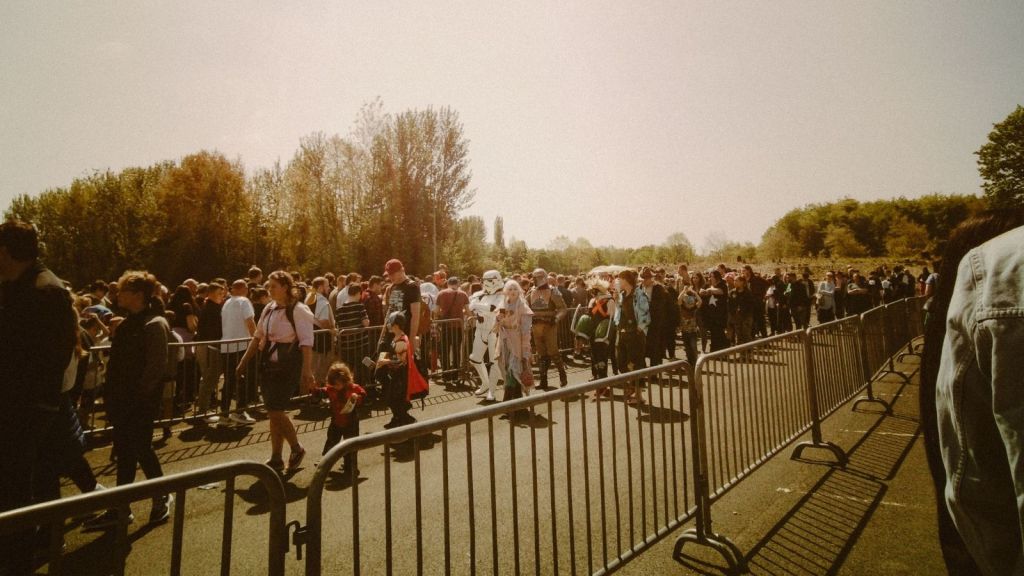 People standing in line