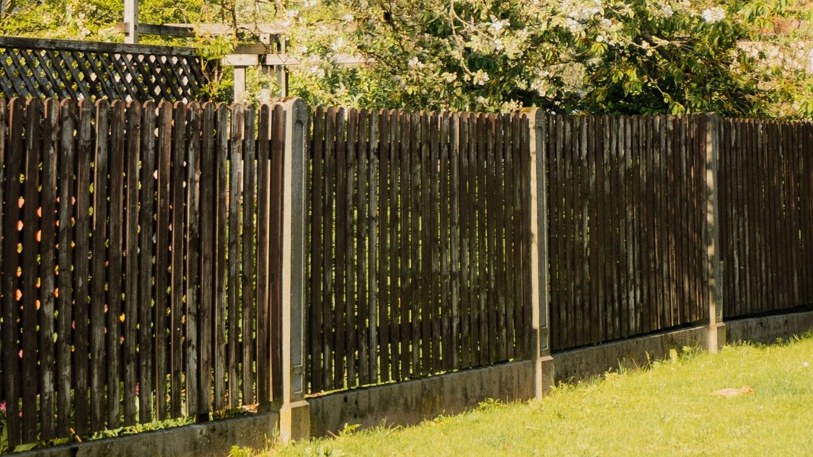 A garden fence