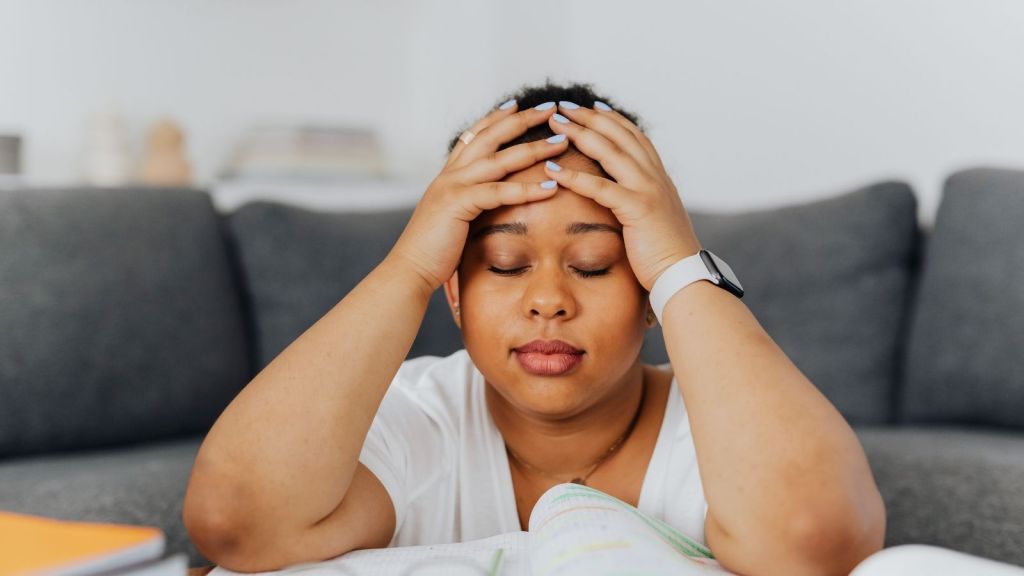 Stressed out woman
