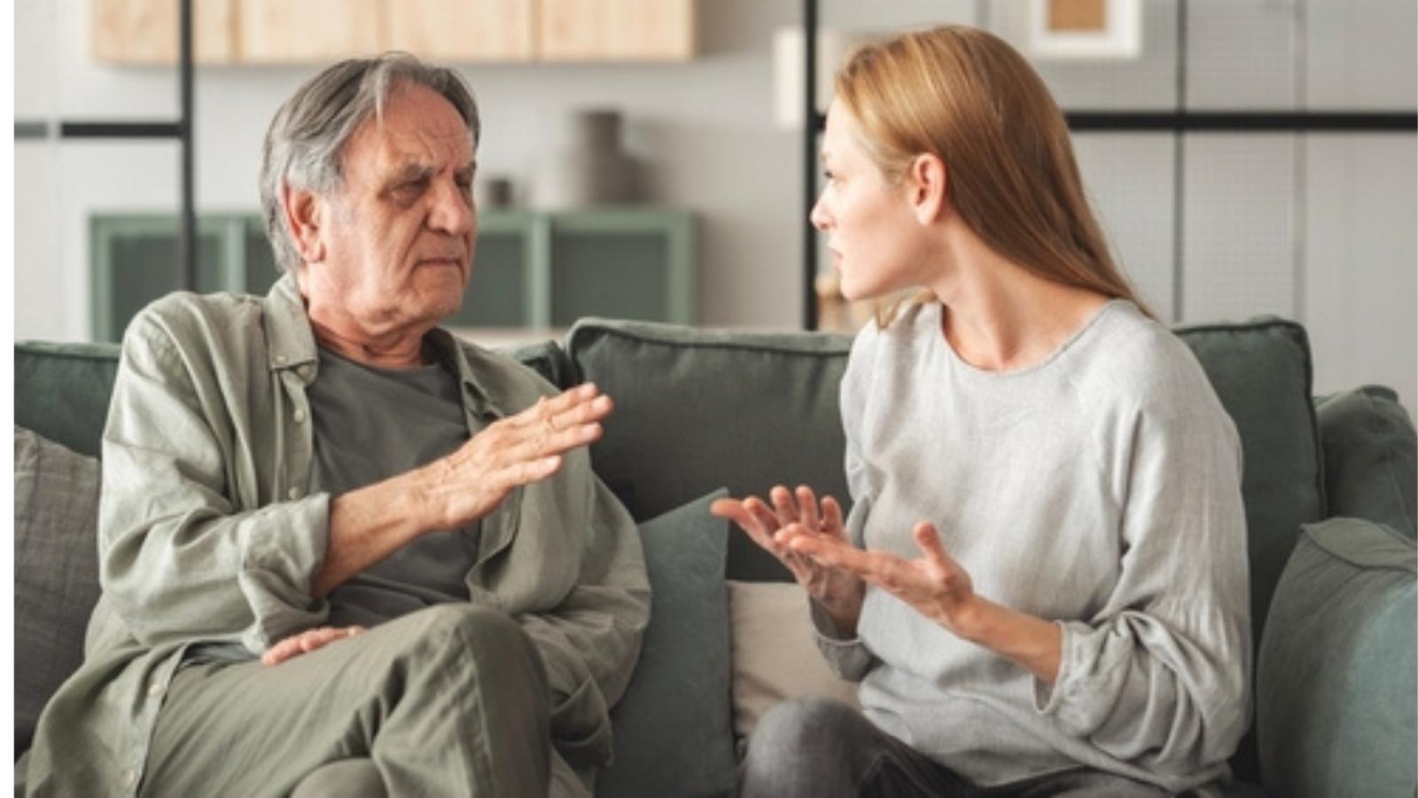 Her Dad Kept Telling Her She Couldnt Move Into the House She Co Owns — She Consulted a Lawyer and Plans to Move In Anyway Dad and daughter arguing.