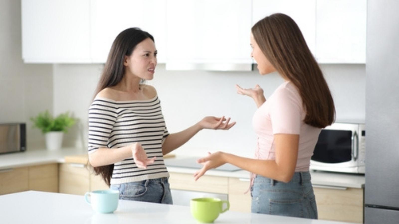 Friends arguing