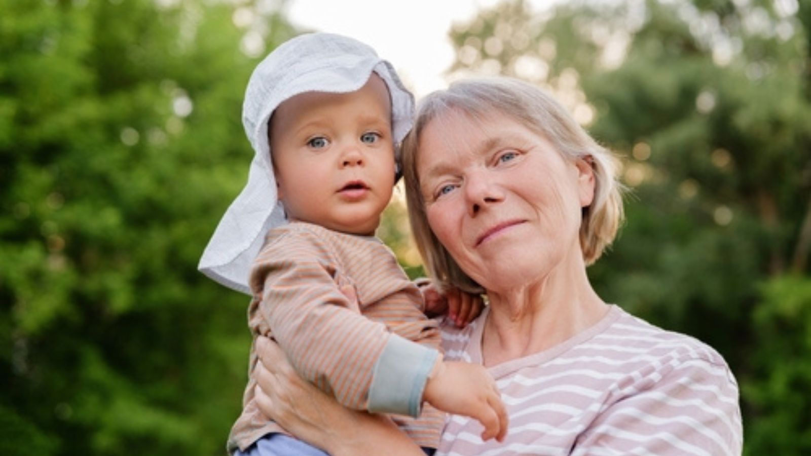 Grandma with granddaughter