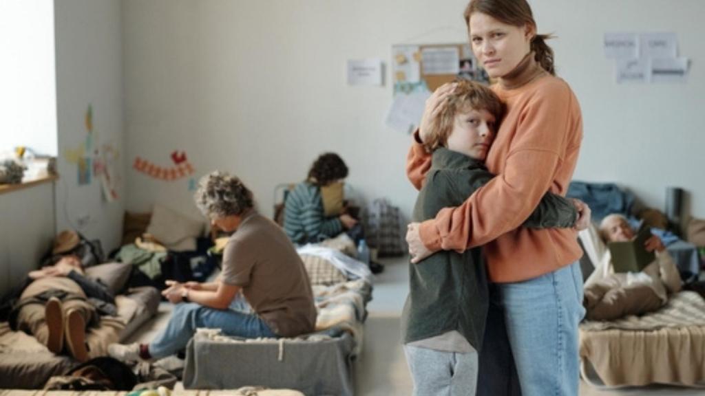 Sad and poor family