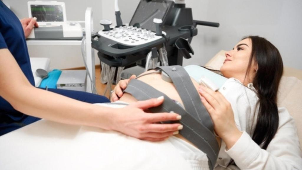 Pregnant woman in hospital