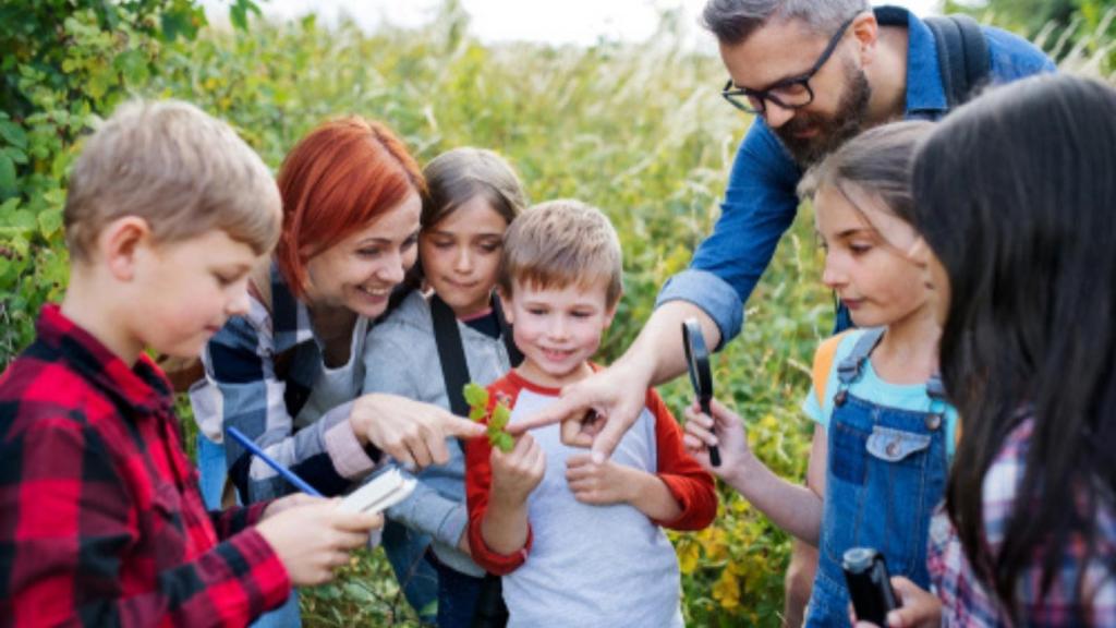 Kids at science camp