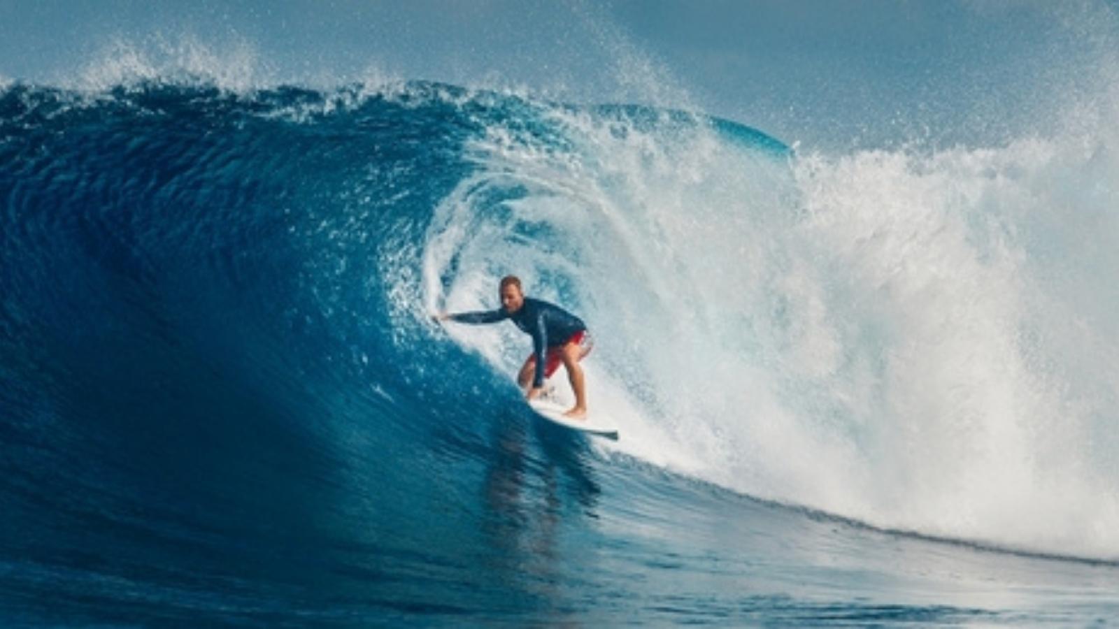 Guy surfing