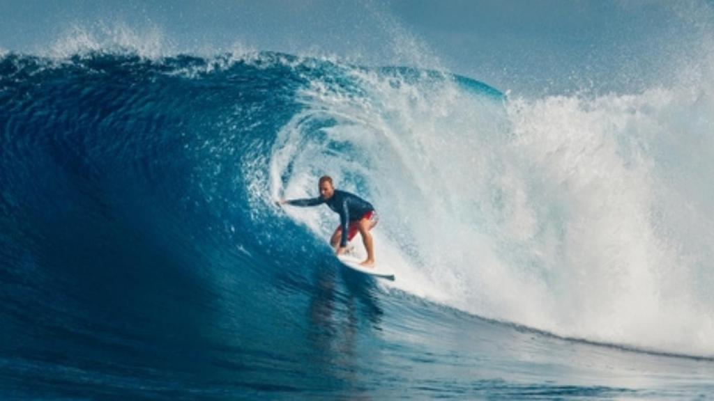 Guy surfing