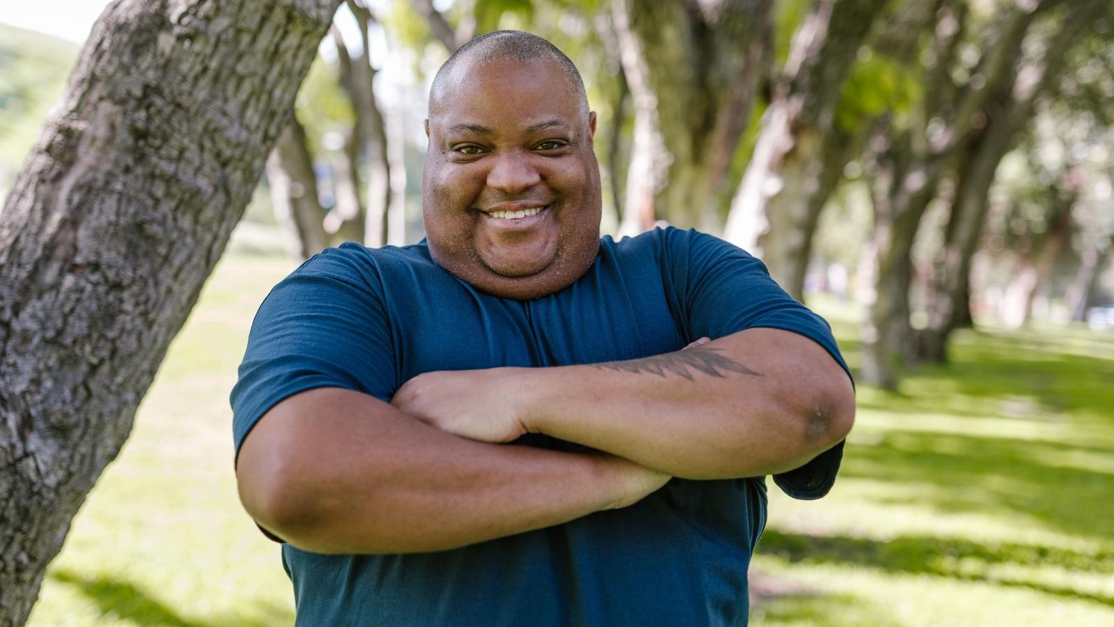 Man Walks Away From Buying Breakfast After Cashier Mocks Him For Supposedly Using Food Stamps Heavy-set black man smiling