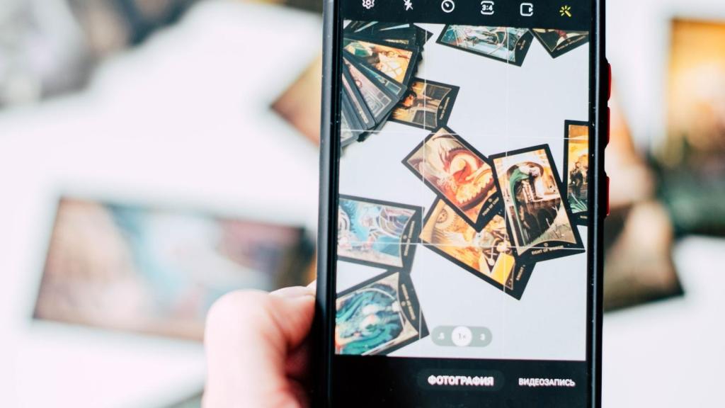 Magic-the gathering cards laying out