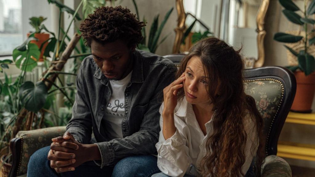 Husband and wife thinking if they're wrong