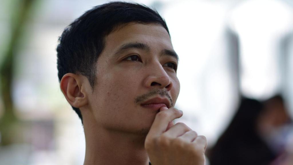 Man thinking about if what he did was wrong