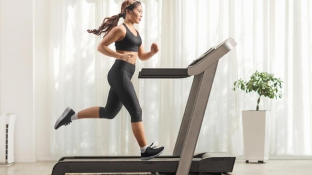 Woman on treadmill