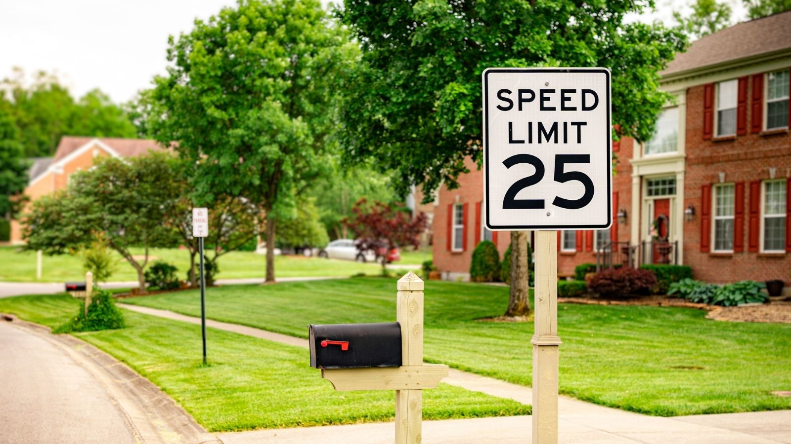 Woman Upset About Speeding on Her Road, So Neighbor Starts Obeying the Speed Limit Everywhere sign that reads "speed limit 25" in a residential neighborhood