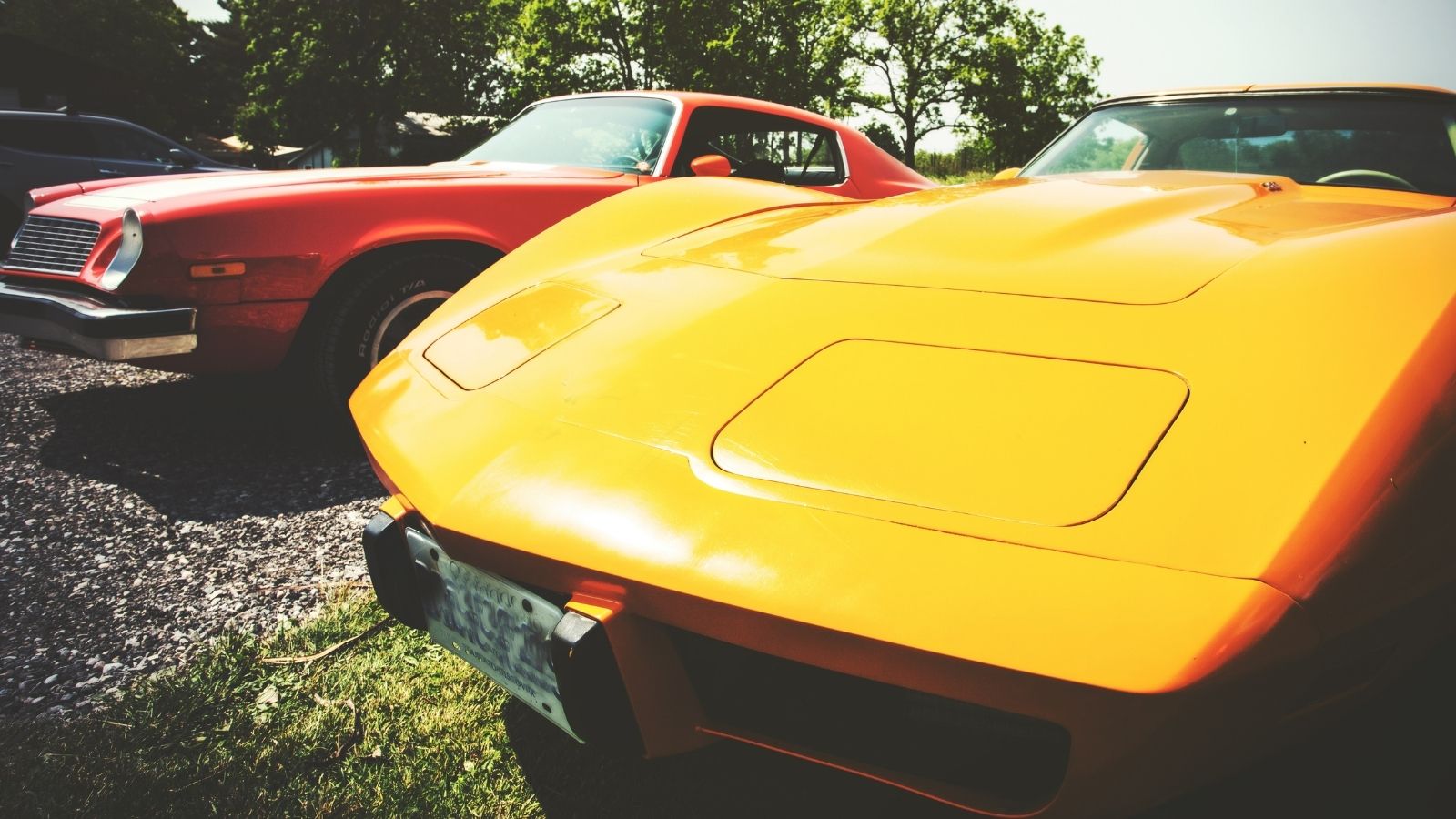 yellow corvette