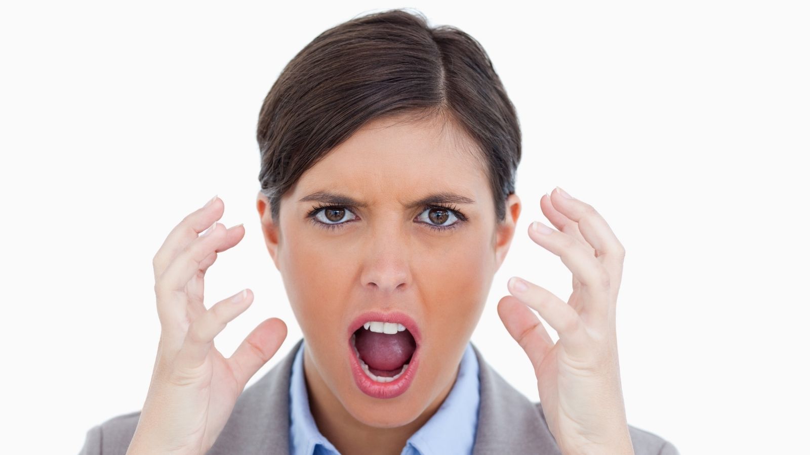 frustrated businesswoman
