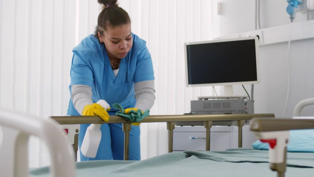 housekeeper at a hospital