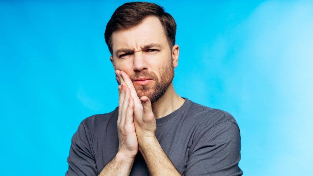 man with a toothache