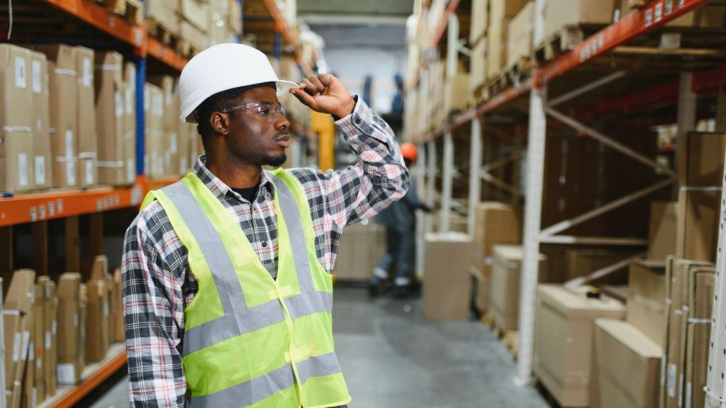 man working in a warehouse