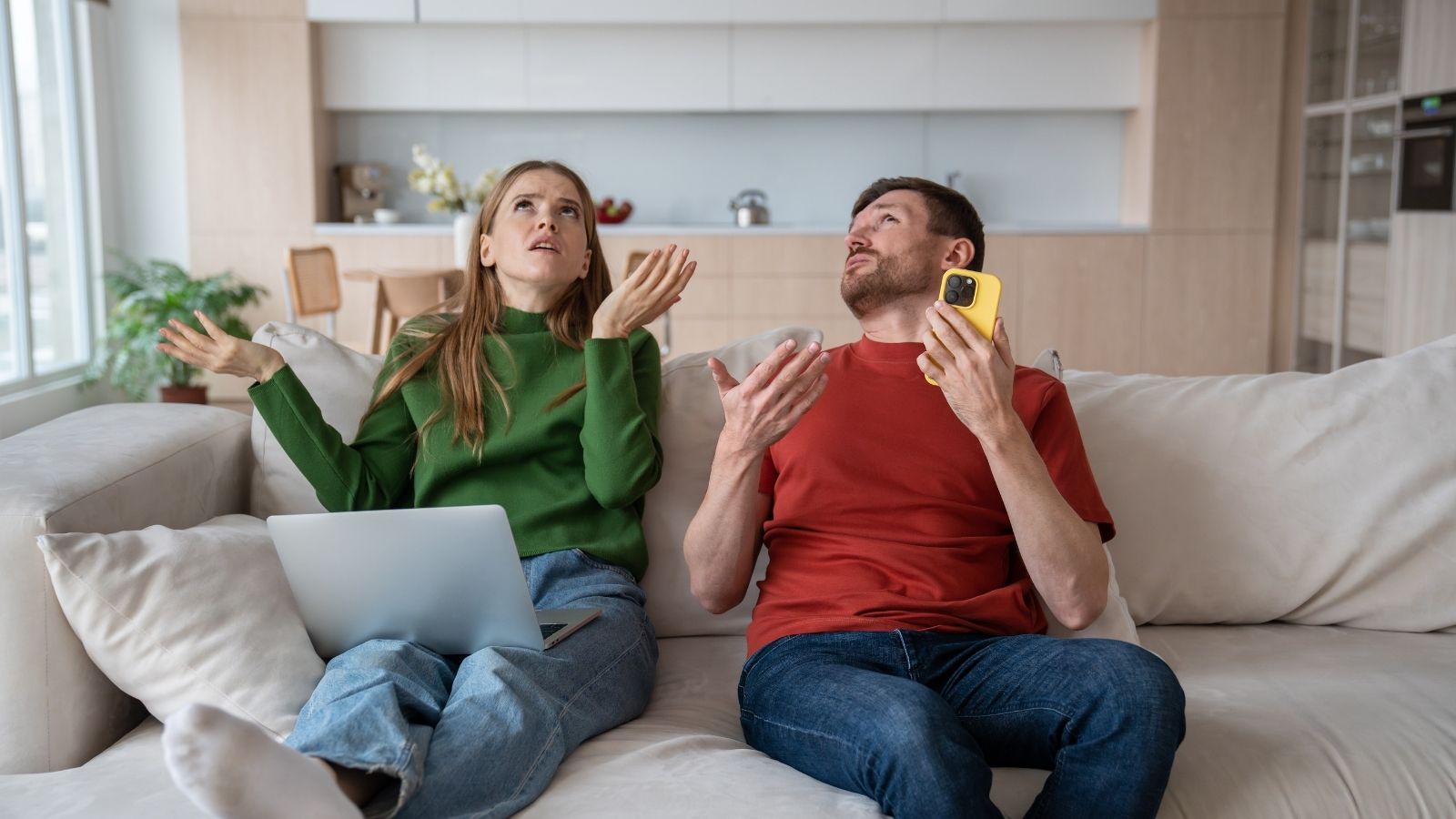 couple upset with noisy neighbors