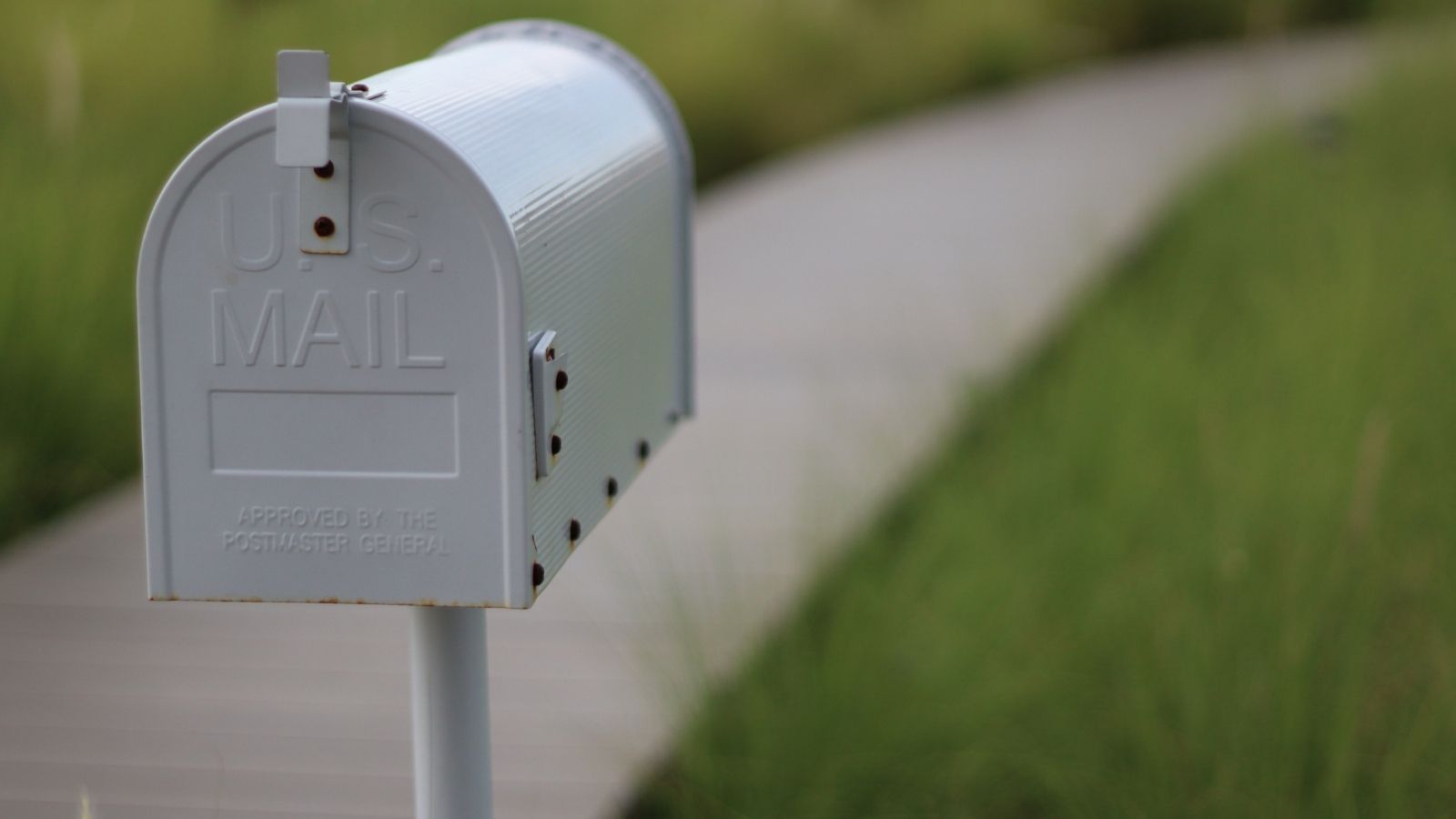 white mailbox