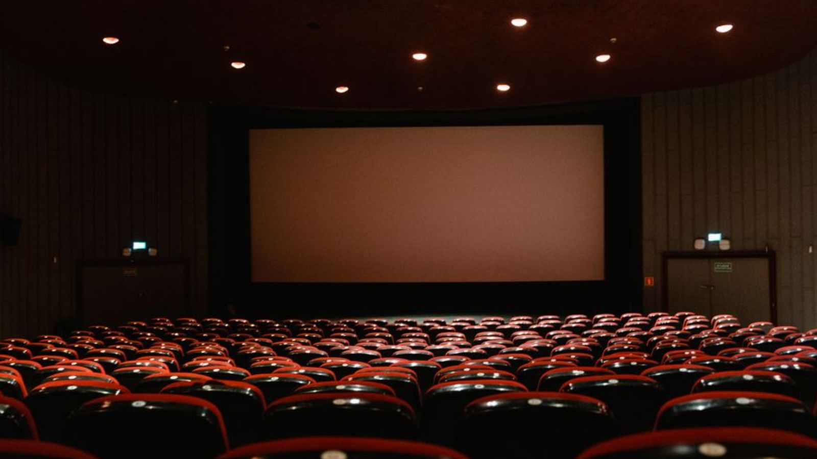 An empty movie theater