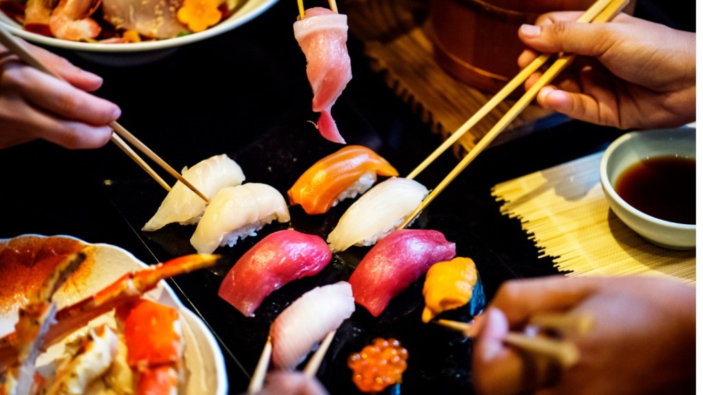 Hibachi dinner table