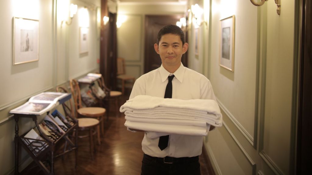 Man working in a hotel