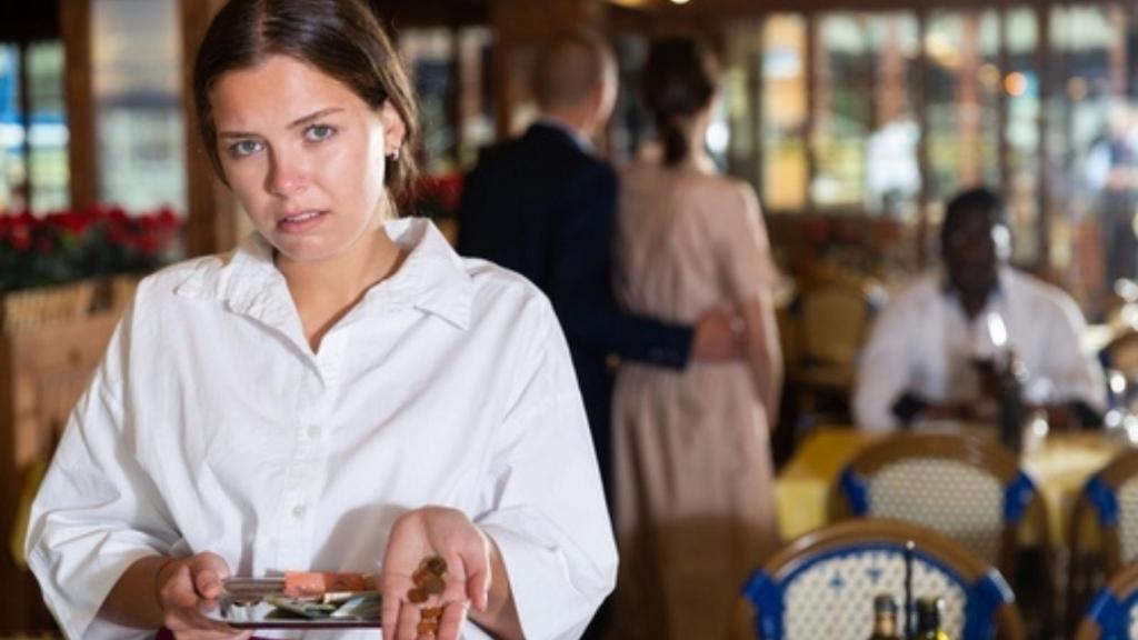 Angry waitress